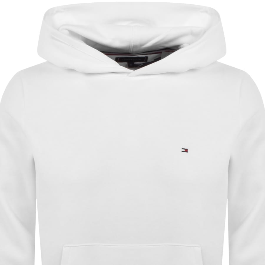 Tommy Hilfiger Essential Fleece Hoodie White Mainline Menswear Denmark